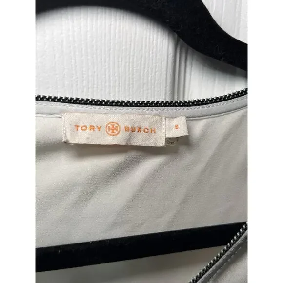 Tory Burch Shirt Women's Size 6 Black White Horse Trocadero Blouse - Picture 6 of 11